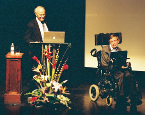 David Gross with Stephen Hawking